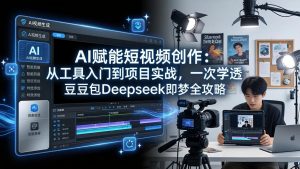 AI赋能短视频创作:从工具入门到项目实战,一次学透豆包Deepseek即梦全攻略-柯南聊项目