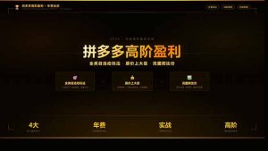 拼多多高阶盈利年费会员:全类目活动玩法、原价上大促、洗图防比价等核心盈利技术(更新26年3月-柯南聊项目