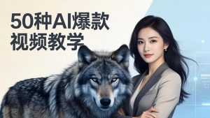50种AI爆款视频教学：影视级古诗词+治愈萌宠+山海经蛟龙，高阶宝典商业落地-柯南聊项目