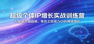 超级个体IP增长实战训练营:AI赋能大脑超频,零员工实现7x24h持续增长(更新)-柯南聊项目