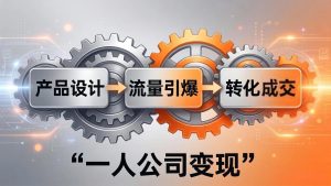 一人公司变现全攻略：产品设计+流量引爆+转化成交，打造不受年龄限制的长期事业-柯南聊项目