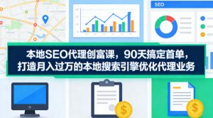 本地SEO代理创富课,90天搞定首单,助您打造月入过W的本地搜索引擎优化代理业务-柯南聊项目