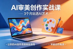 AI审美创作实战课,3个月玩透AI艺术,让你的AI创作思路脱胎换骨,突破创作瓶颈-柯南聊项目