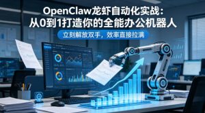 OpenClaw龙虾自动化实战:从0到1打造你的全能办公机器人,立刻解放双手,效率直接拉满-柯南聊项目